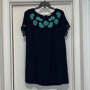 Embroidered Boutique Dress ~ Medium